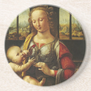 Posavasos De Arenisca Madonna del clavel de Leonardo da Vinci