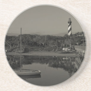 Posavasos De Arenisca Madrugada del faro de St Augustine