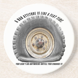 Posavasos De Arenisca Mal comportamiento como el neumático plano