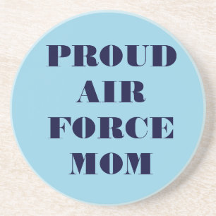 Posavasos De Arenisca Mamá de la Fuerza Aérea Orgullosa