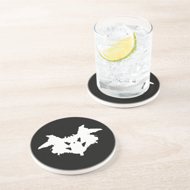 Posavasos De Arenisca Mancha de tinta de Rorschach (Lado)