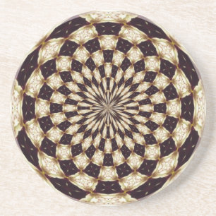Posavasos De Arenisca Mandalala decorativa de flor de caleidoscopio de m