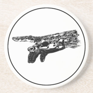 Posavasos De Arenisca ¿Mano de dios del Cyborg?