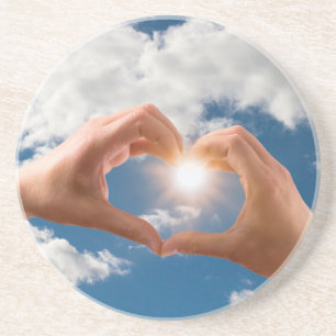 Posavasos De Arenisca Manos de amor