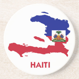 POSAVASOS DE ARENISCA MAPA DE HAITÍ