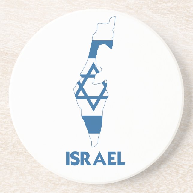 POSAVASOS DE ARENISCA MAPA DE ISRAEL (Frente)