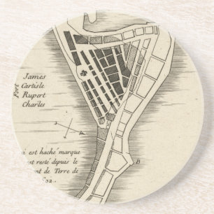 POSAVASOS DE ARENISCA MAPA: JAMAICA, 1755