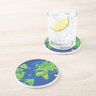 Posavasos De Arenisca Mapa Mundial