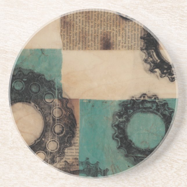 Posavasos De Arenisca Maquinaria II (Frente)