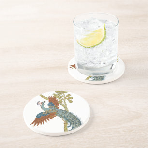 Posavasos De Arenisca Máquinas de calzado de pavo real