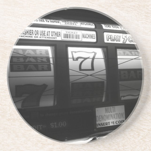 Posavasos De Arenisca Máquinas de ranura (Frente)