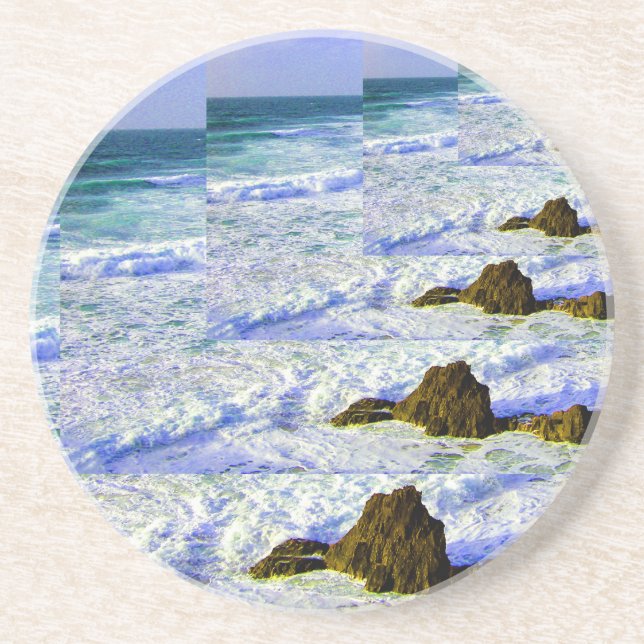 Posavasos De Arenisca Mar infinito (Frente)