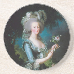 Posavasos De Arenisca Marie-Antoinette con la Rosa de Elisabeth Lebrun