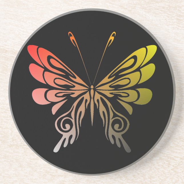 Posavasos De Arenisca Mariposa (Frente)