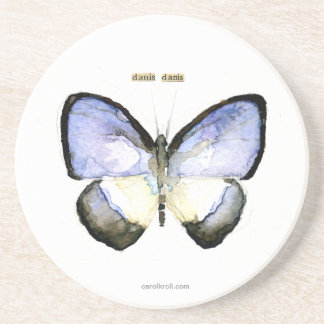 Posavasos De Arenisca Mariposa: Azul Verde-Congregado