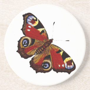 Posavasos De Arenisca Mariposa colorida