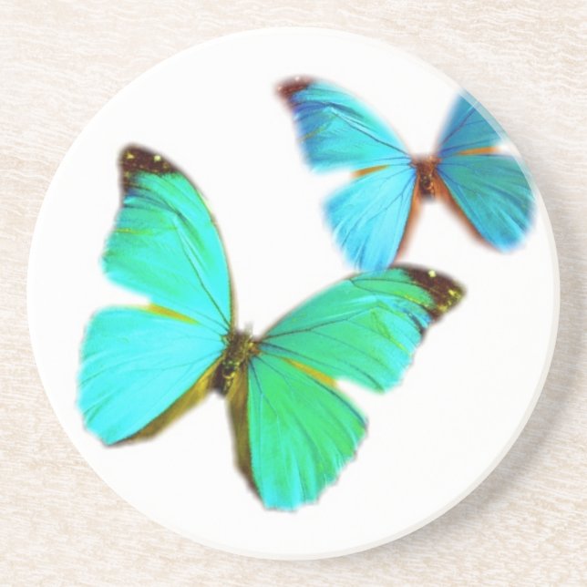 Posavasos De Arenisca ¡mariposas! (Frente)