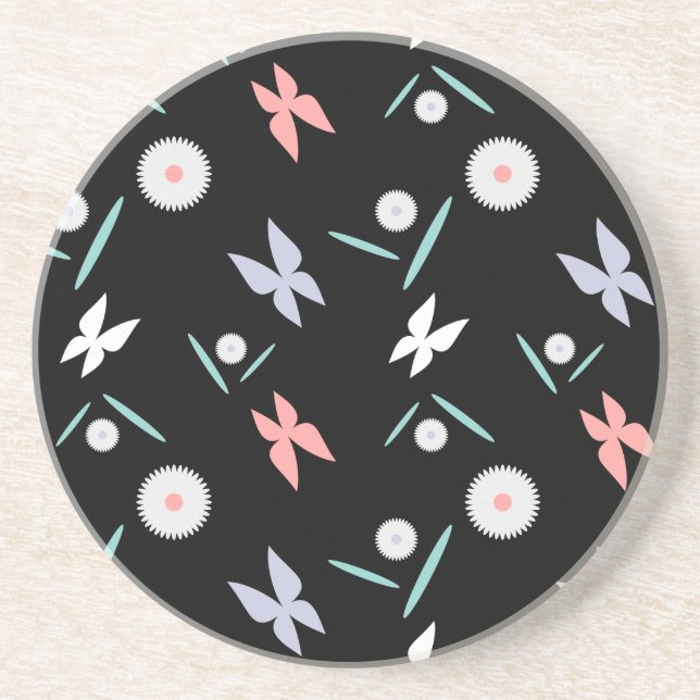 Posavasos De Arenisca Mariposas (Frente)