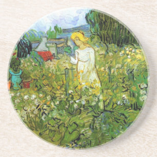 Posavasos De Arenisca Marquerite Gachet en el jardín, Vincent van Gogh.