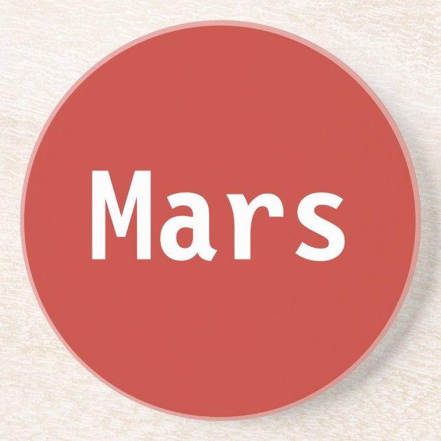 Posavasos De Arenisca Mars Coaster (Frente)