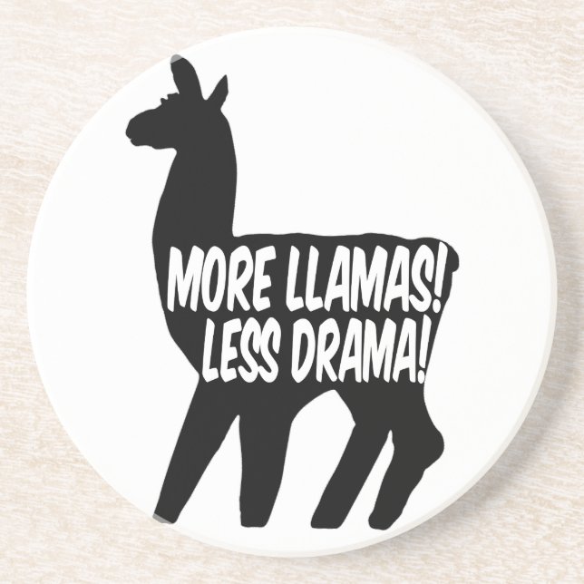 Posavasos De Arenisca Más llamadas menos drama (Frente)