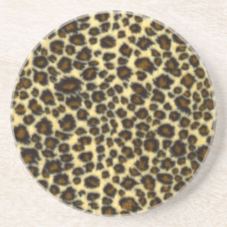 Posavasos De Arenisca Máscaras de impresión Leopardo