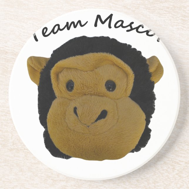 Posavasos De Arenisca Mascota del equipo (Frente)