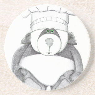 Posavasos De Arenisca Máster con imagen de oso panda