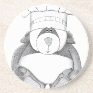 Posavasos De Arenisca Máster con imagen de oso panda