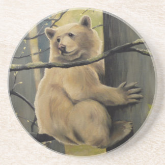 Posavasos De Arenisca Máster de arte de oso de Kermode