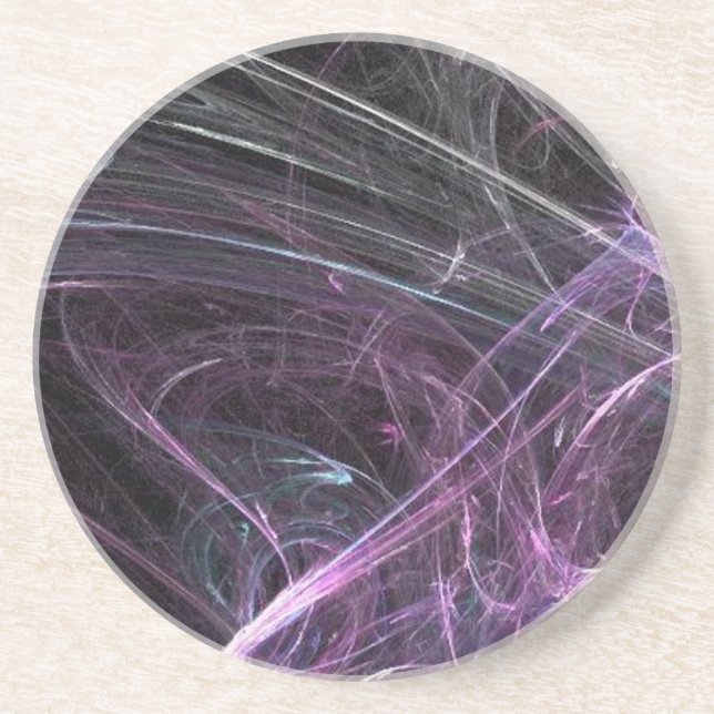 Posavasos De Arenisca Máster de tecnología de base púrpura (Frente)