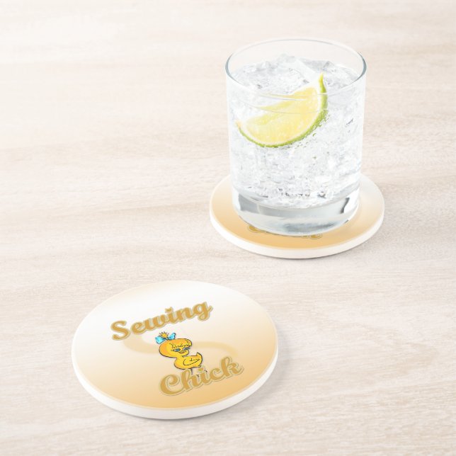 Posavasos De Arenisca Masticar pollo (Lado)