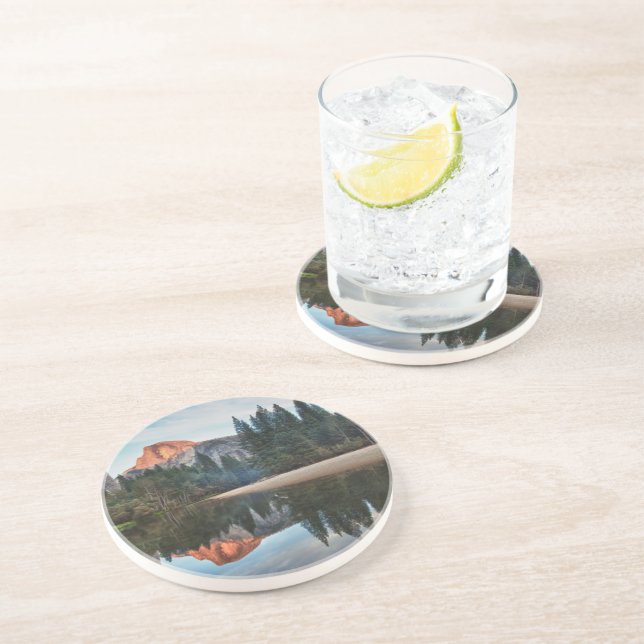 Posavasos De Arenisca Media bóveda y Merced (Lado)