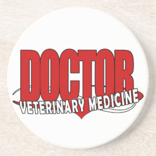 Posavasos De Arenisca MEDICAMENTO VETERINARIO médica GRANDE ROJO