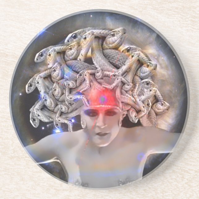 Posavasos De Arenisca Medusa (Frente)