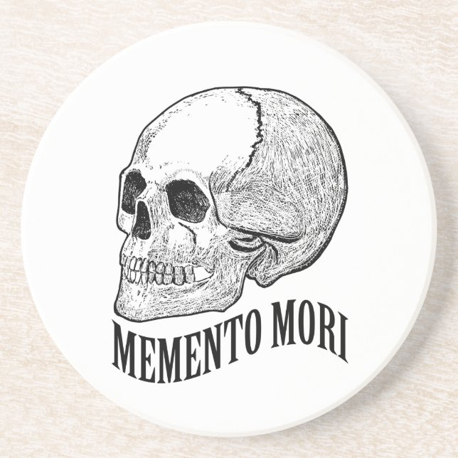 Posavasos De Arenisca Memento mori (Frente)
