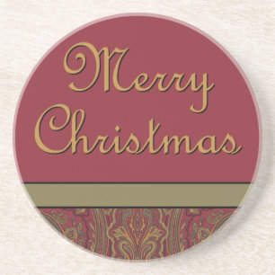 Posavasos De Arenisca Merry Christmas Coaster
