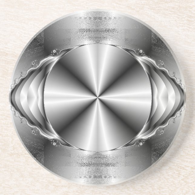 Posavasos De Arenisca Metalizado (Frente)