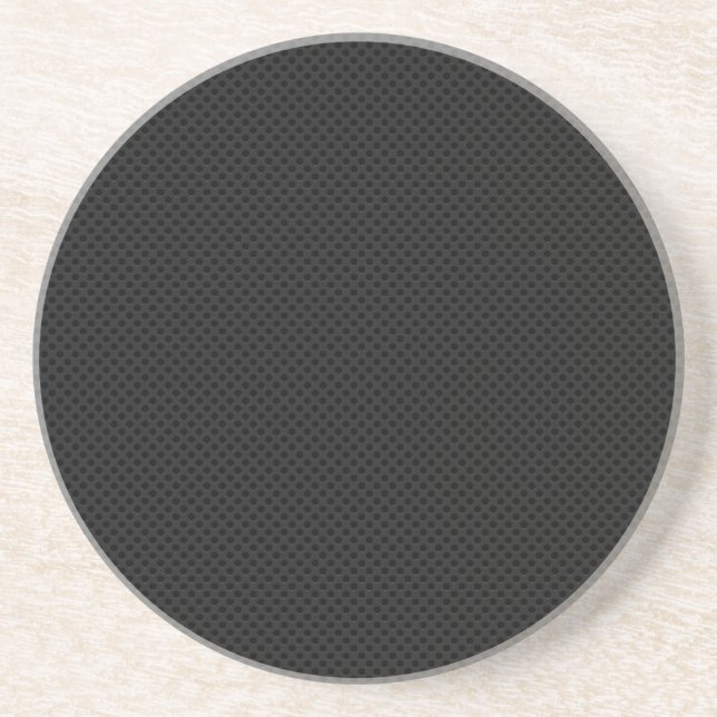 Posavasos De Arenisca Metalizado poroso negro (Frente)