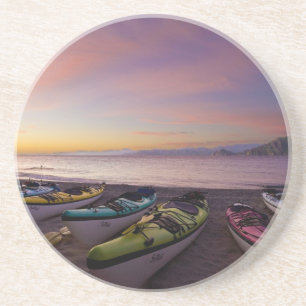 Posavasos De Arenisca México, Baja, Mar de Cortés. Kayaks de mar y