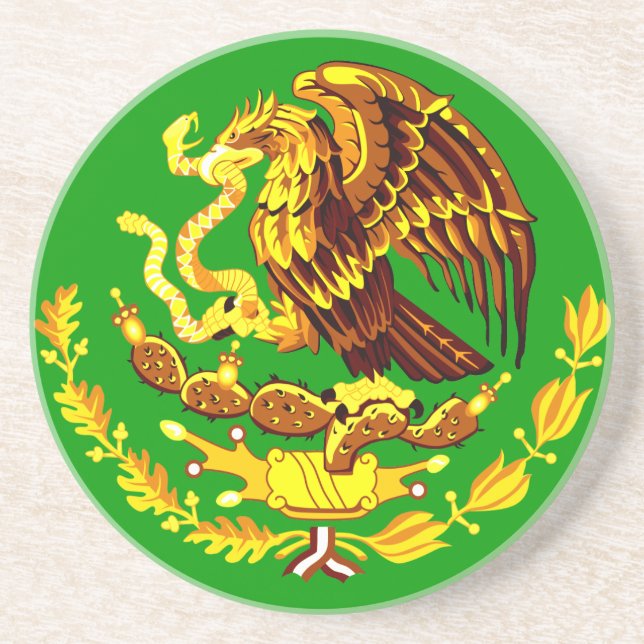 Posavasos De Arenisca México COA Gold (Frente)