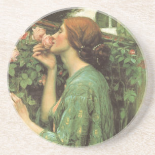 Posavasos De Arenisca Mi dulce Rosa, o el alma del Rosa por Waterhouse