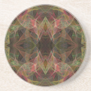Posavasos De Arenisca Misc Series-13— Red Green Coaster 1 of
