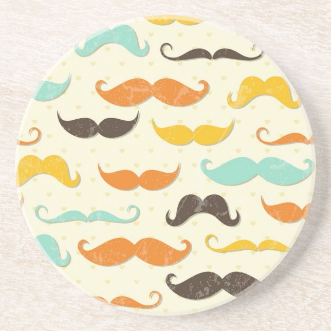 Posavasos De Arenisca Modelo 3 del bigote (Frente)