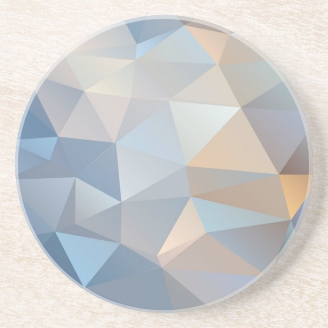 Posavasos De Arenisca Modelo abstracto fresco del triángulo (Frente)