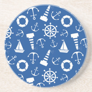 Posavasos De Arenisca Modelo azul del mar