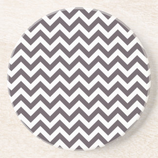 Posavasos De Arenisca Modelo blanco gris oscuro de Chevron