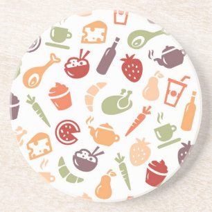 Posavasos De Arenisca Modelo de la comida