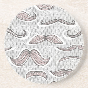 Posavasos De Arenisca Modelo de moda del bigote