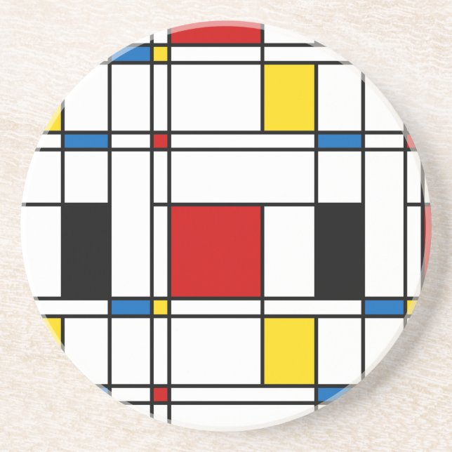 Posavasos De Arenisca Modelo de Stijl (Frente)